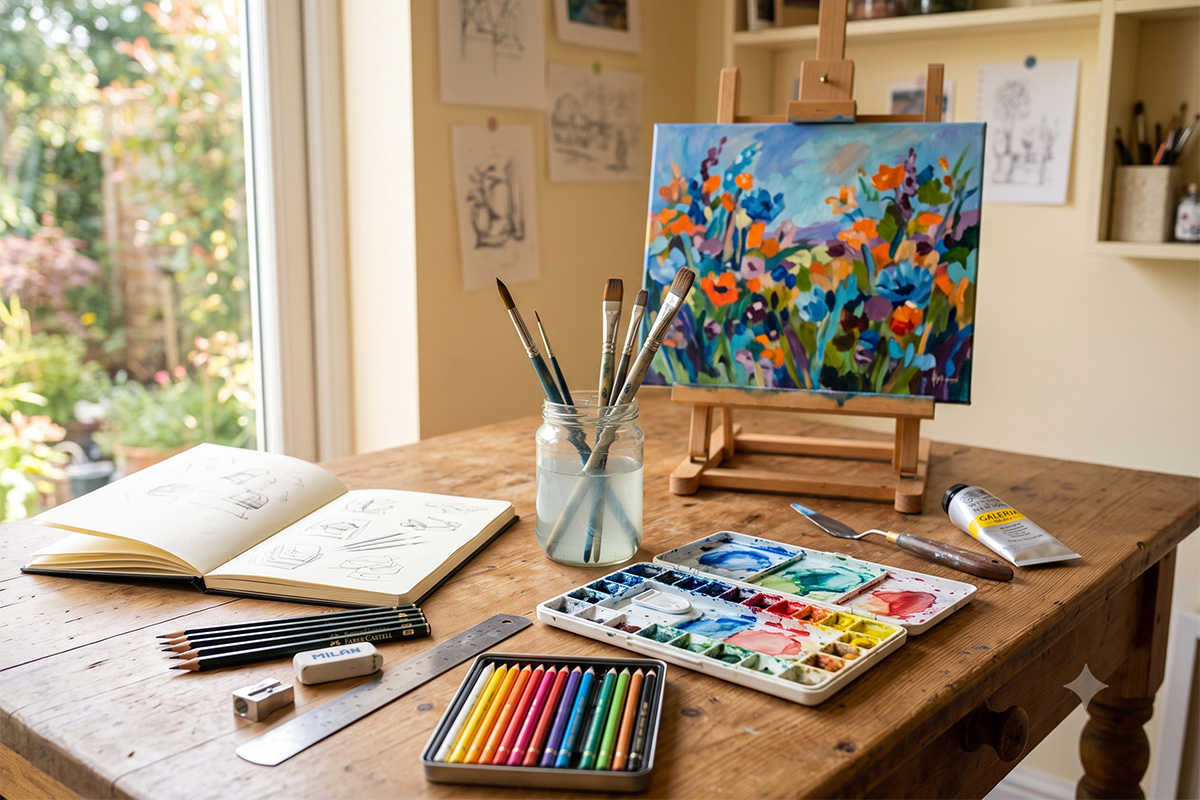 Essential art supplies for beginners: What you really need to start