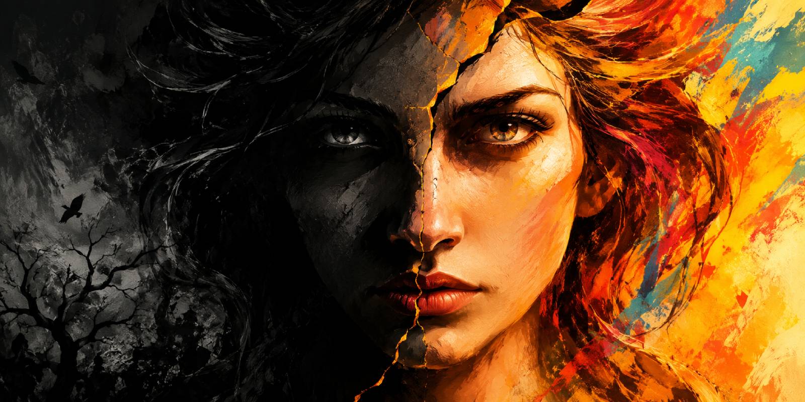 Contrast in artwork