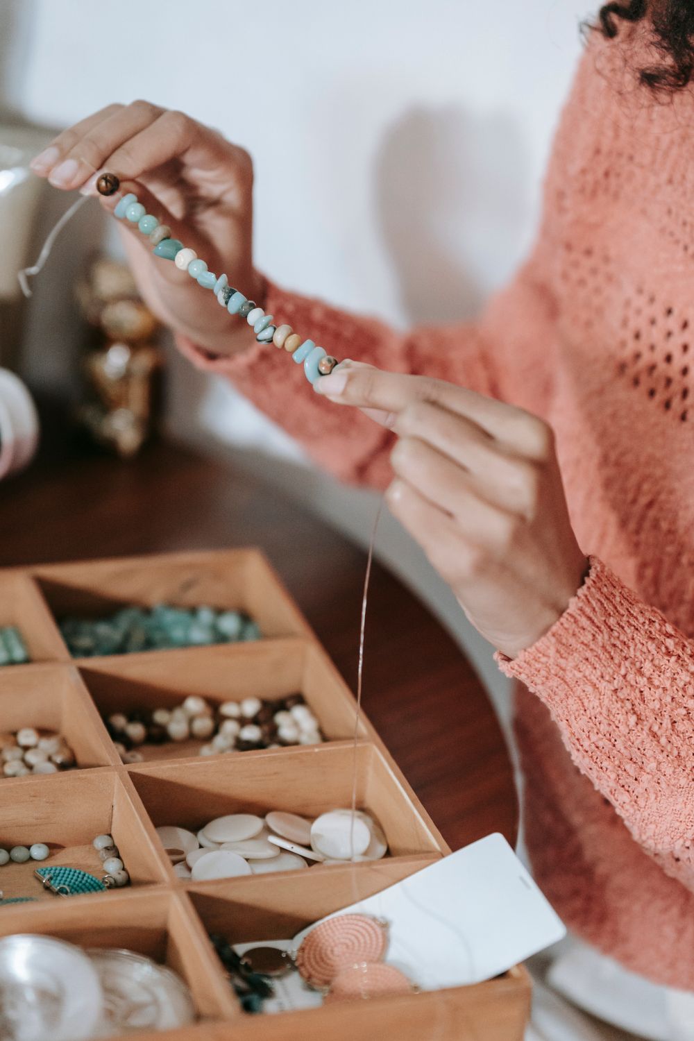 Handmade pottery, textiles, and decorative objects