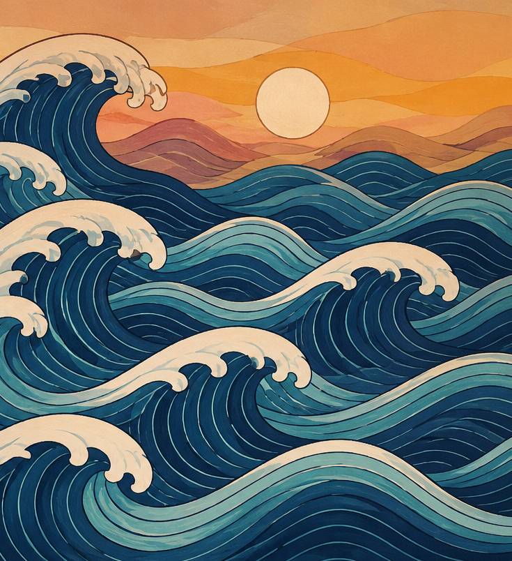 Rhythm in paintings